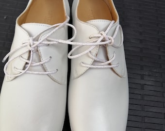 Derby Femme  cuir blanc TenPoints