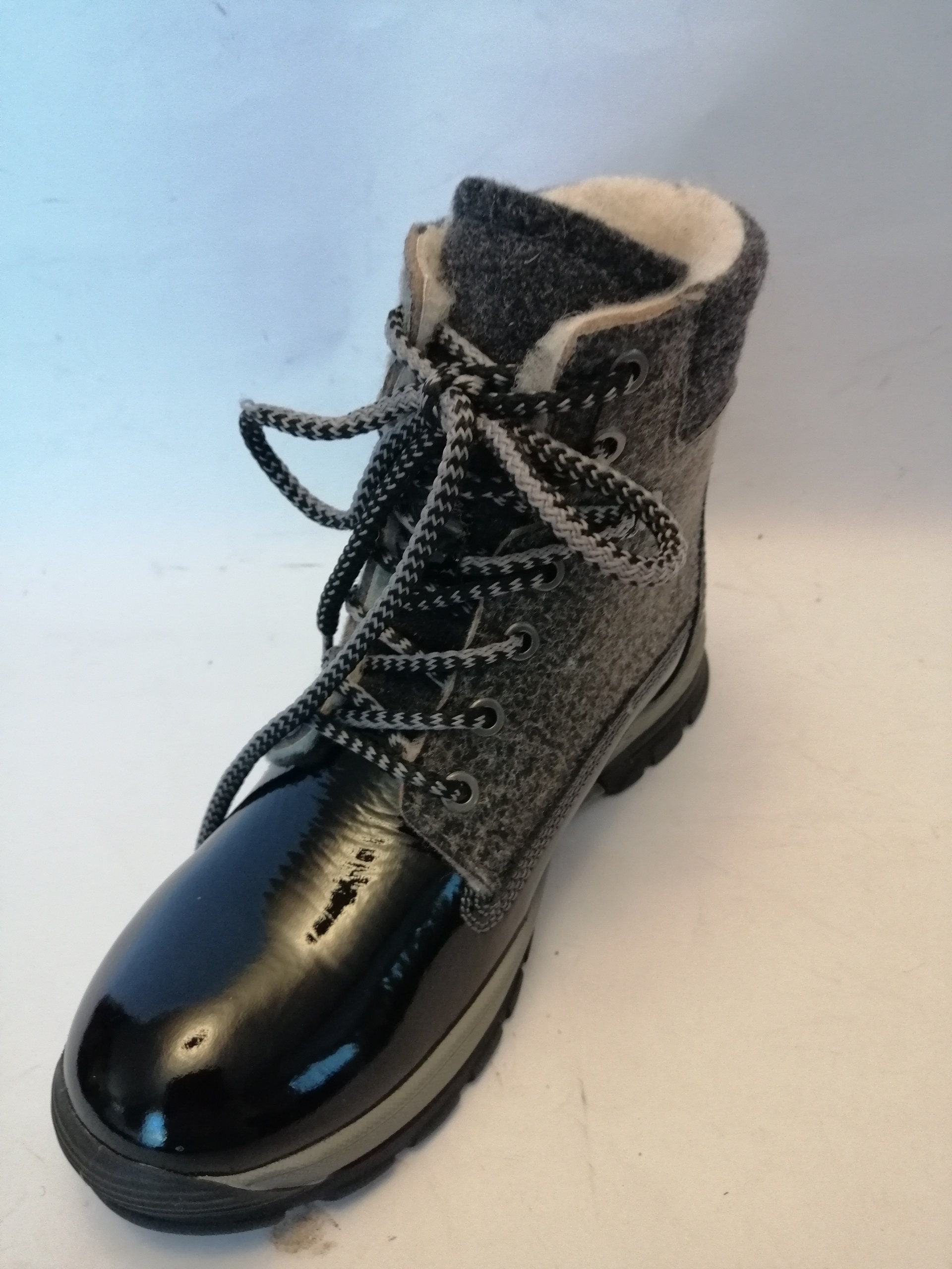 Bos Boots. & Co. Boots Woman Shoes Woman Suede Gray Stuffed T 37 NEW ...