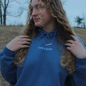 God is Good Embroidered Hoodie