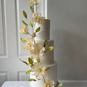 Wafer Paper Magnolia - Design 07
