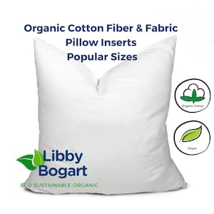 Organic cotton pillow best sale insert