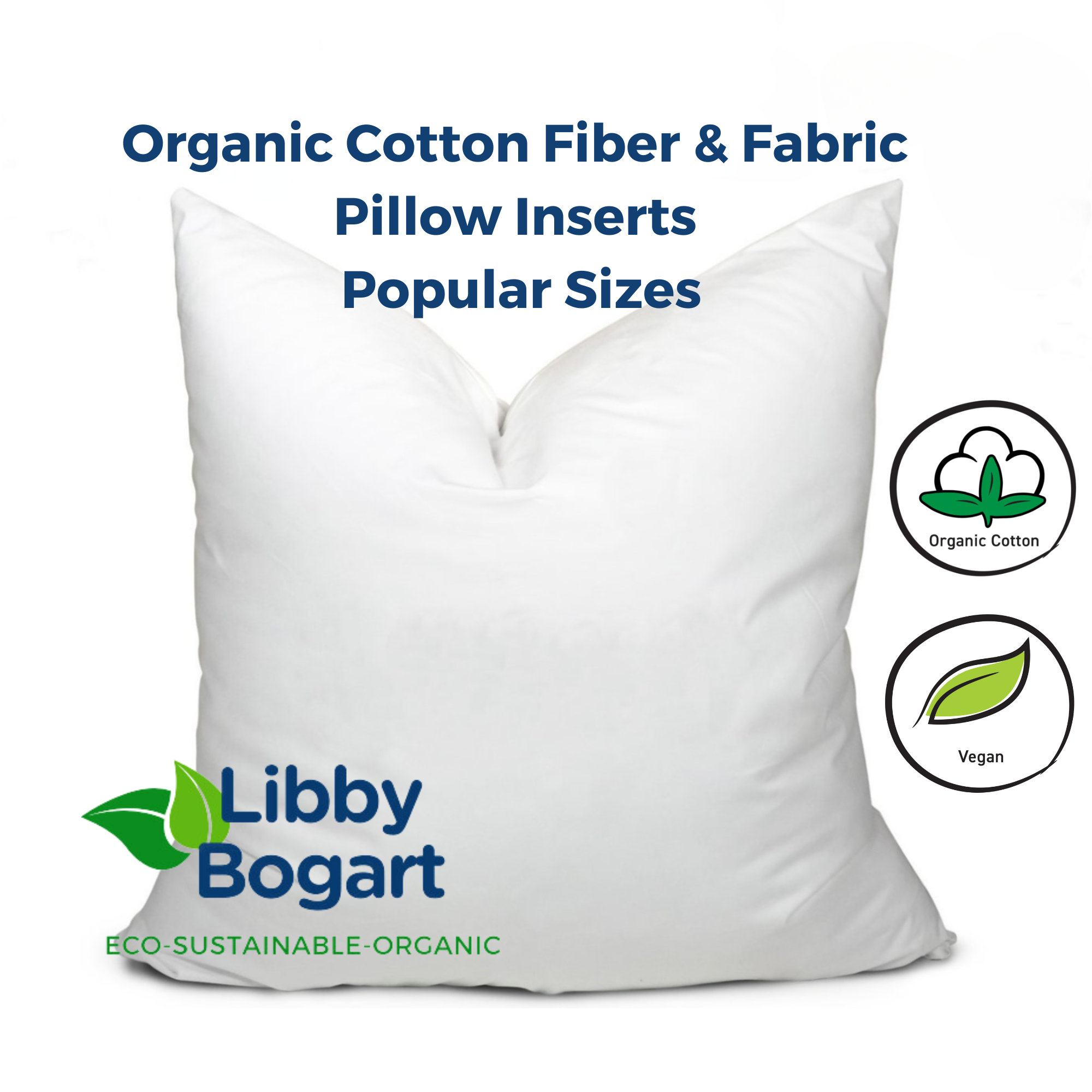 Organic throw pillow clearance inserts