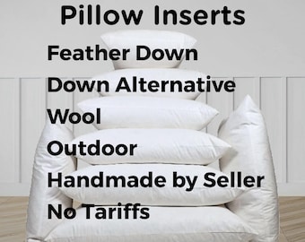 Pillow Insert Feather Down Alternative Outdoor Wool Custom Size Throw Cushion Filling
