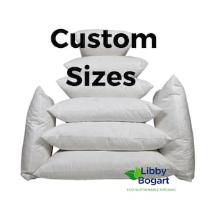 Custom Size Pillow Insert Feather Down Alternative Organic Cotton Wool Outdoor Throw Cushion Custom