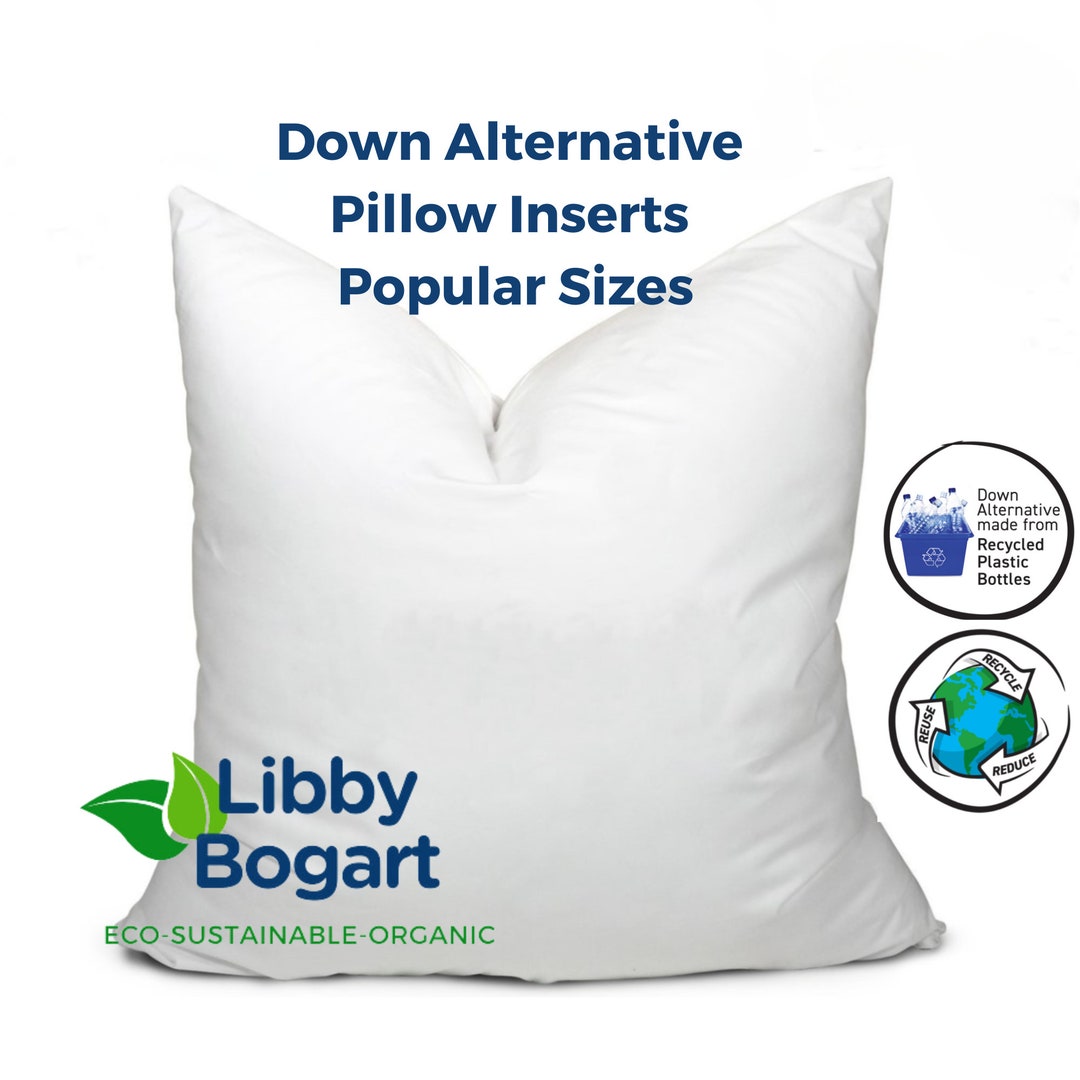 Faux Down Alternative Pillow Inserts Synthetic Down Microfiber Custom