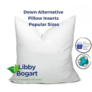 Down Alternative Pillow Inserts Synthetic Faux Down Microfiber Custom Insert Size Available Hypoallergenic Karate Chop Sleep Pillow Lumbar