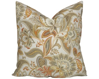 Alexa Vintage Print Decorative Accent Toss Cushion Pillow Cover 22x22 20x20 18x18 14x20