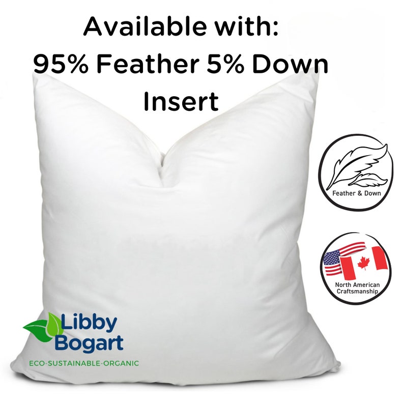 Pillow Inserts CHOOSE FILLING: Feather Down, Organic Cotton, Down Alternative, Organic Wool & Outdoor. Karate Chop Custom Sizes Sleep Pillow image 3