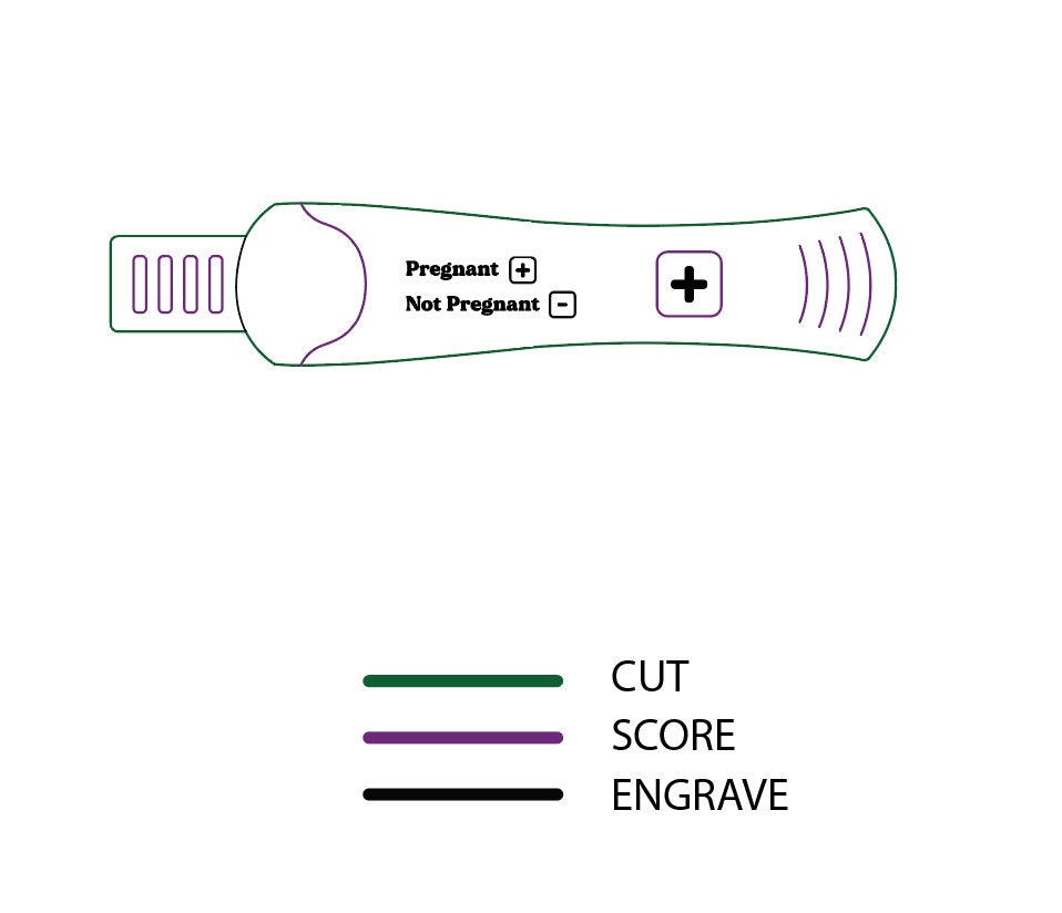 Pregnancy Tests Set SVG File Digital Download Pregnancy Announcement