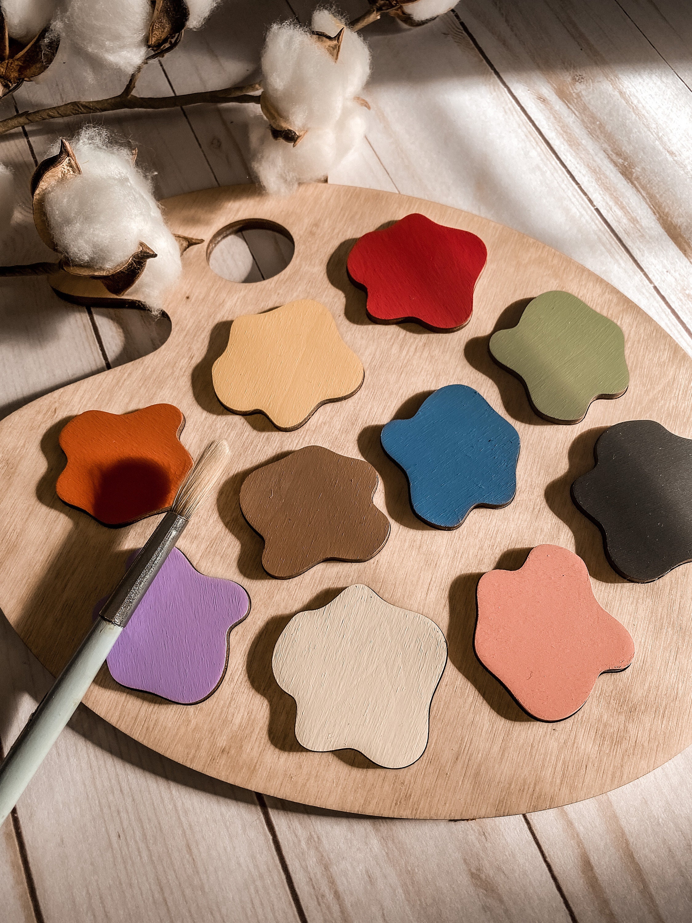 Paint Palette Puzzle SVG File Digital Download PDF Etsy