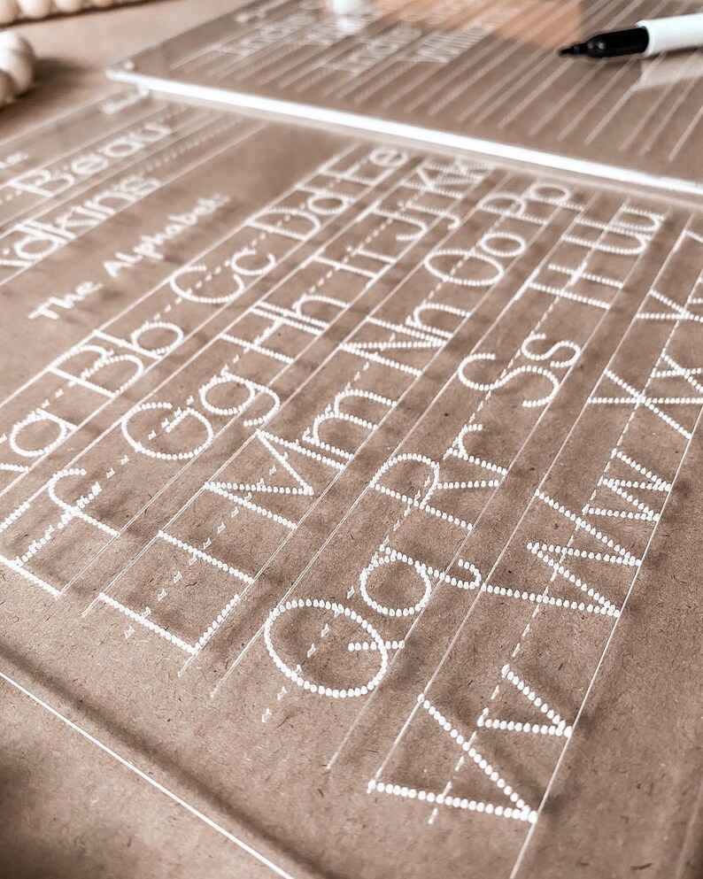 Tracing Board Bundle SVG File Digital Download PDF Letter Etsy