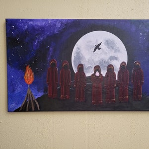 BTS ON inspired acrylic painting