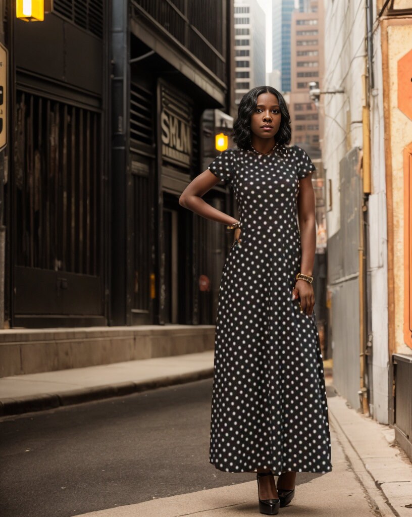Polka Dot Dress Women Etsy
