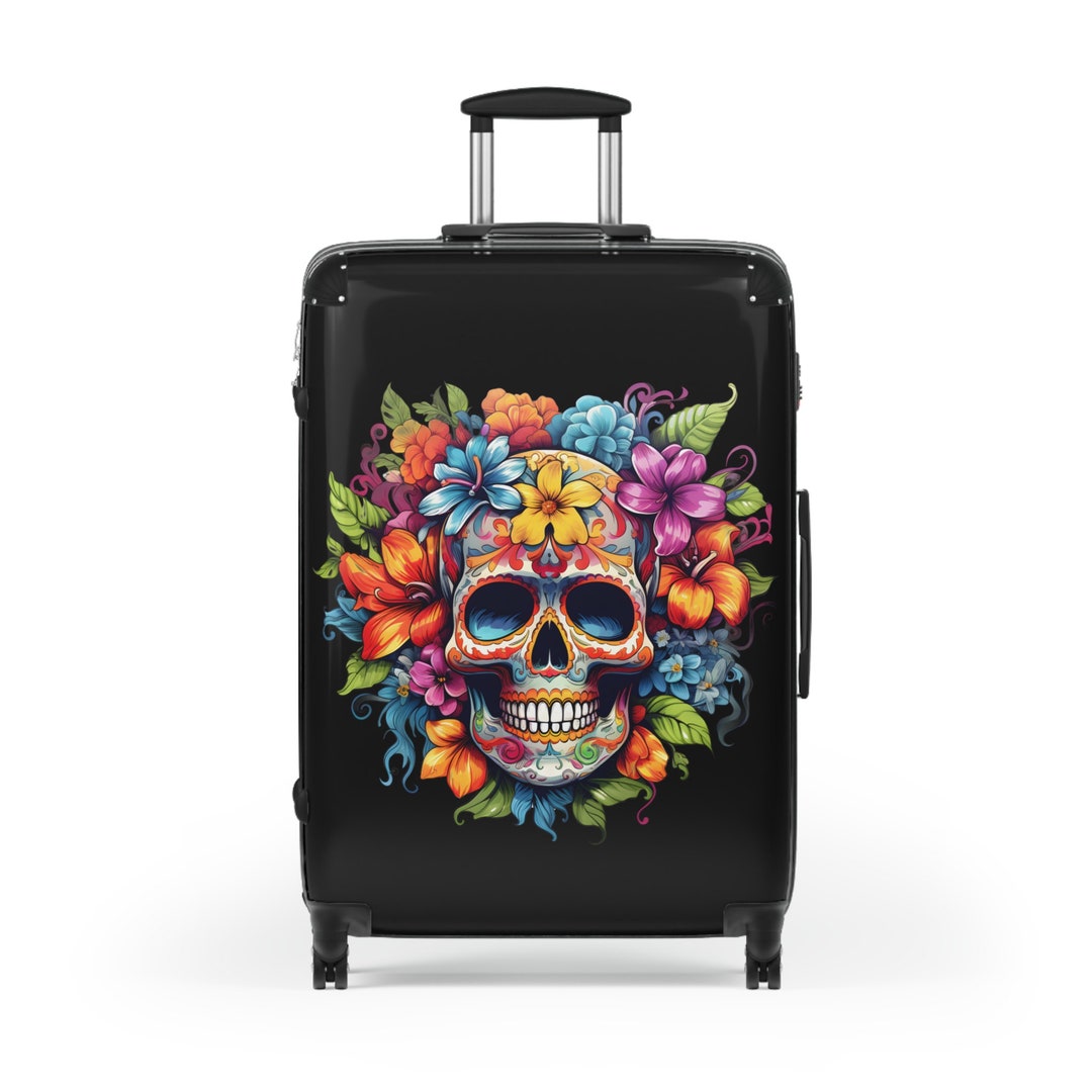 Tropical Floral Skull Backpack