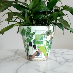 Yoga-kleiplanter: knipvel (6 inch), plantenbakken voor binnen, bloempotten