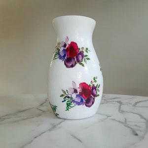 Flower vase, Glass vase, Vases, Vases for flowers, Wedding vase, Purple vase, Purple decor, Floral decor, New home gift, Office decor