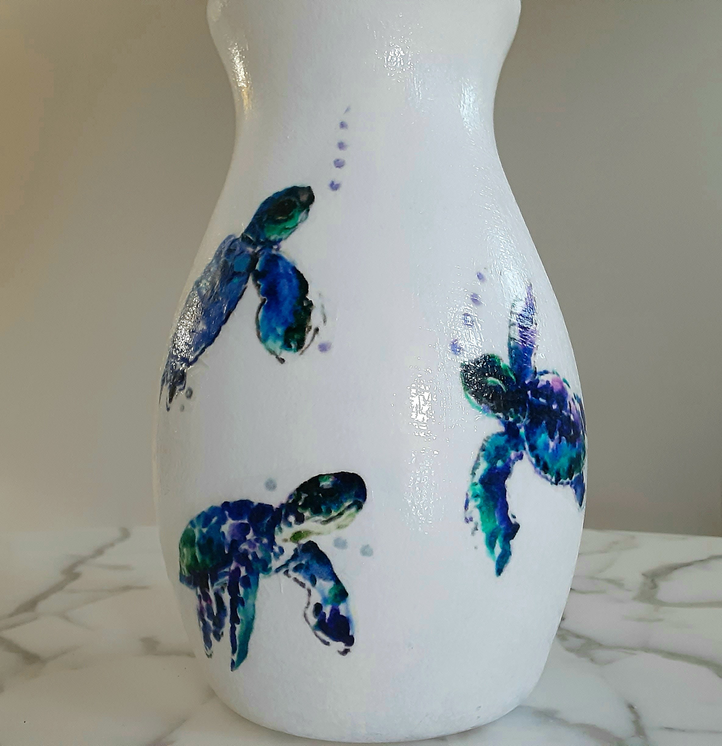 Sea Turtle Vase Sea Turtle Gifts Flower Vase Vases for Etsy