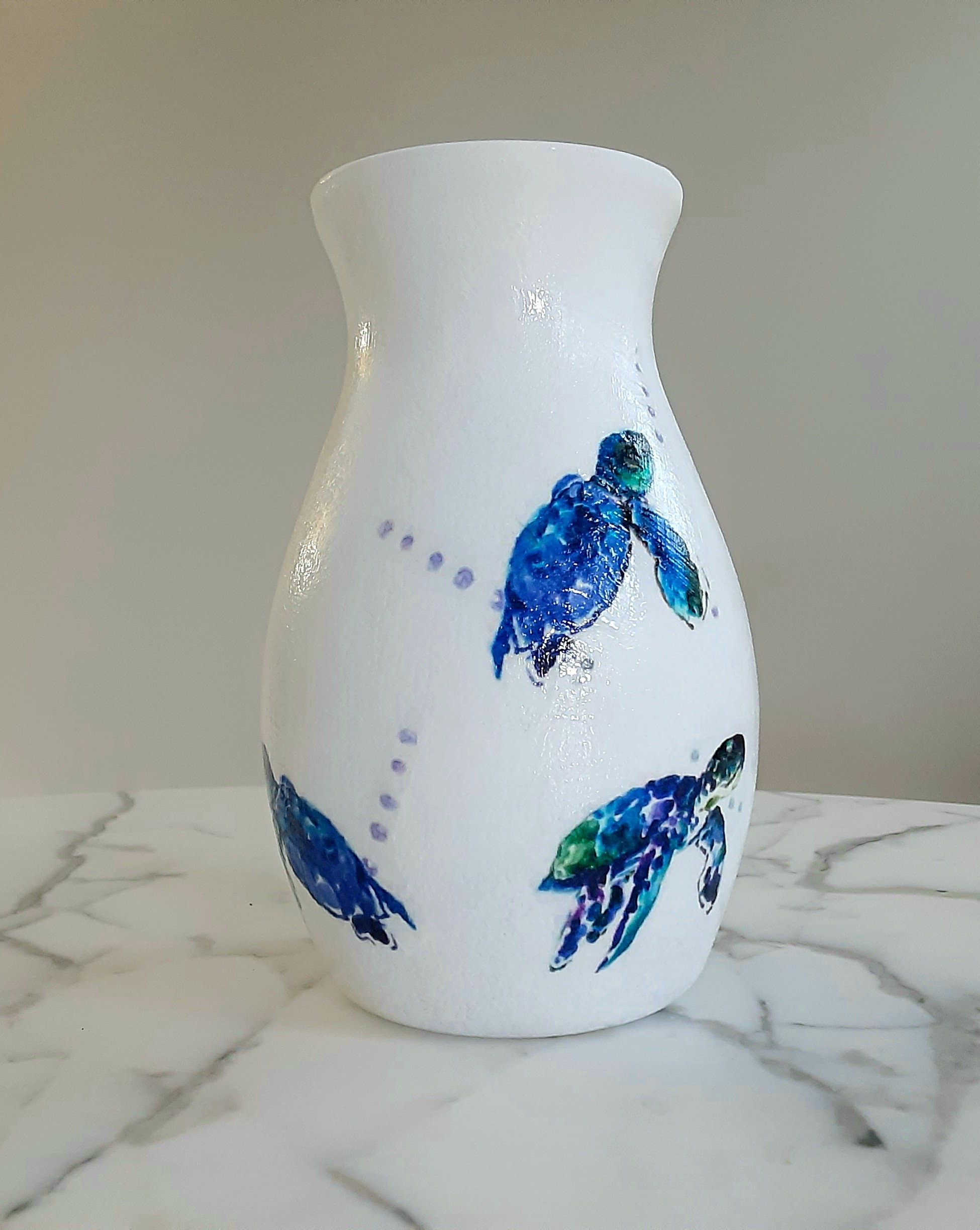Sea Turtle Vase Sea Turtle Gifts Flower Vase Vases for Etsy