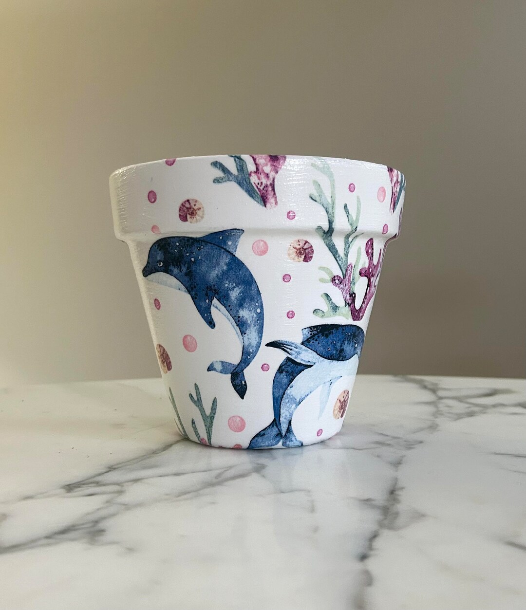 Dolphin Planter, Dolphin Flowerpots, Ocean Home Decor, Animal Lover