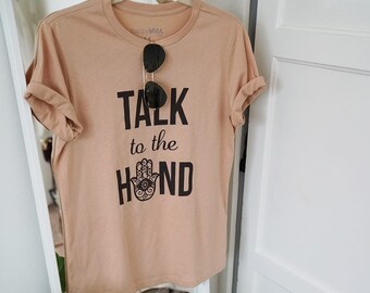 Camiseta relajada TALK to the HAND Sand Dune