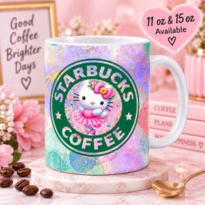 Hello Kitty Inspired Logo Mug | Ceramic Mug