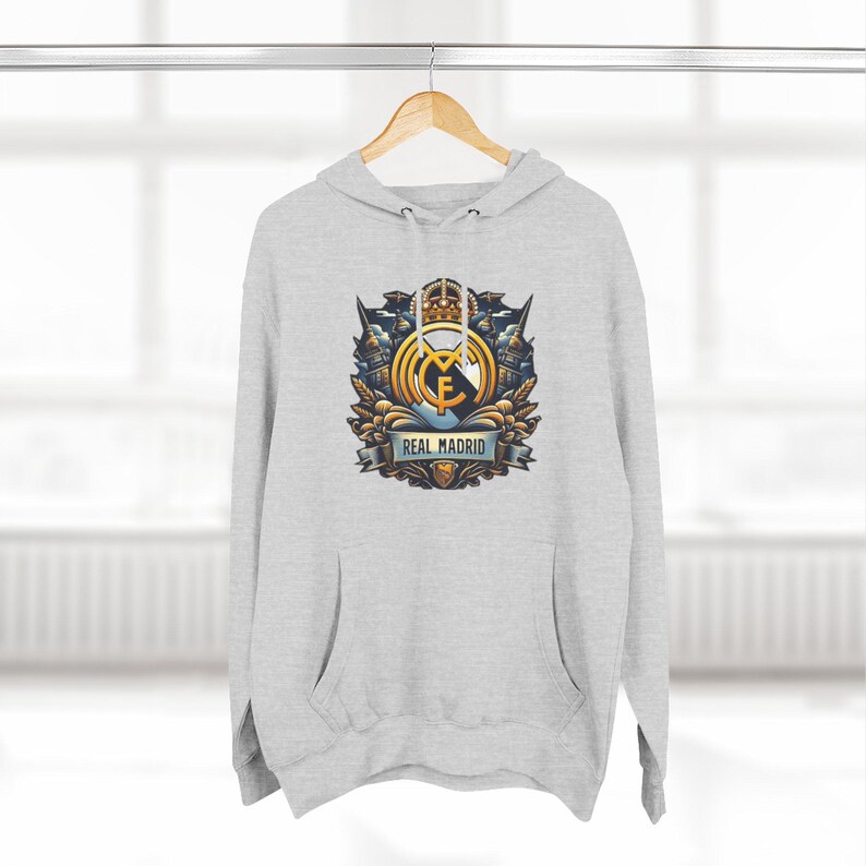 Real Madrid Crest Hoodie | Soccer Team Logo Back Print Bild 14