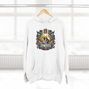 Real Madrid Crest Hoodie | Soccer Team Logo Back Print Bild 13