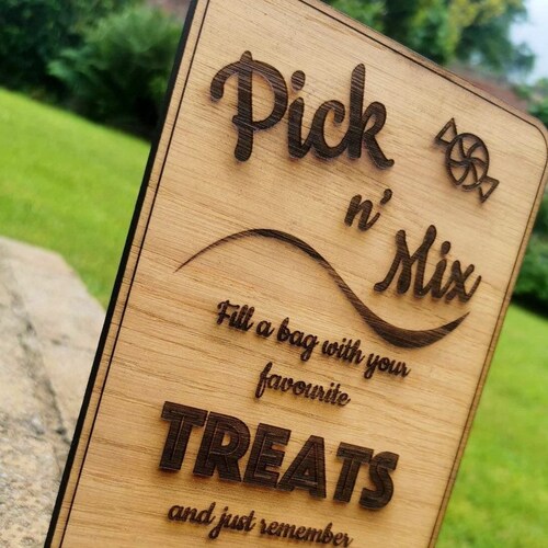 Pick N Mix Bespoke Weddings/events Sweets Table Sign Etsy UK