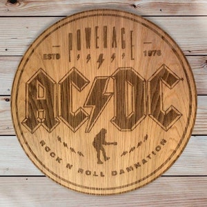 ACDC wall plaque