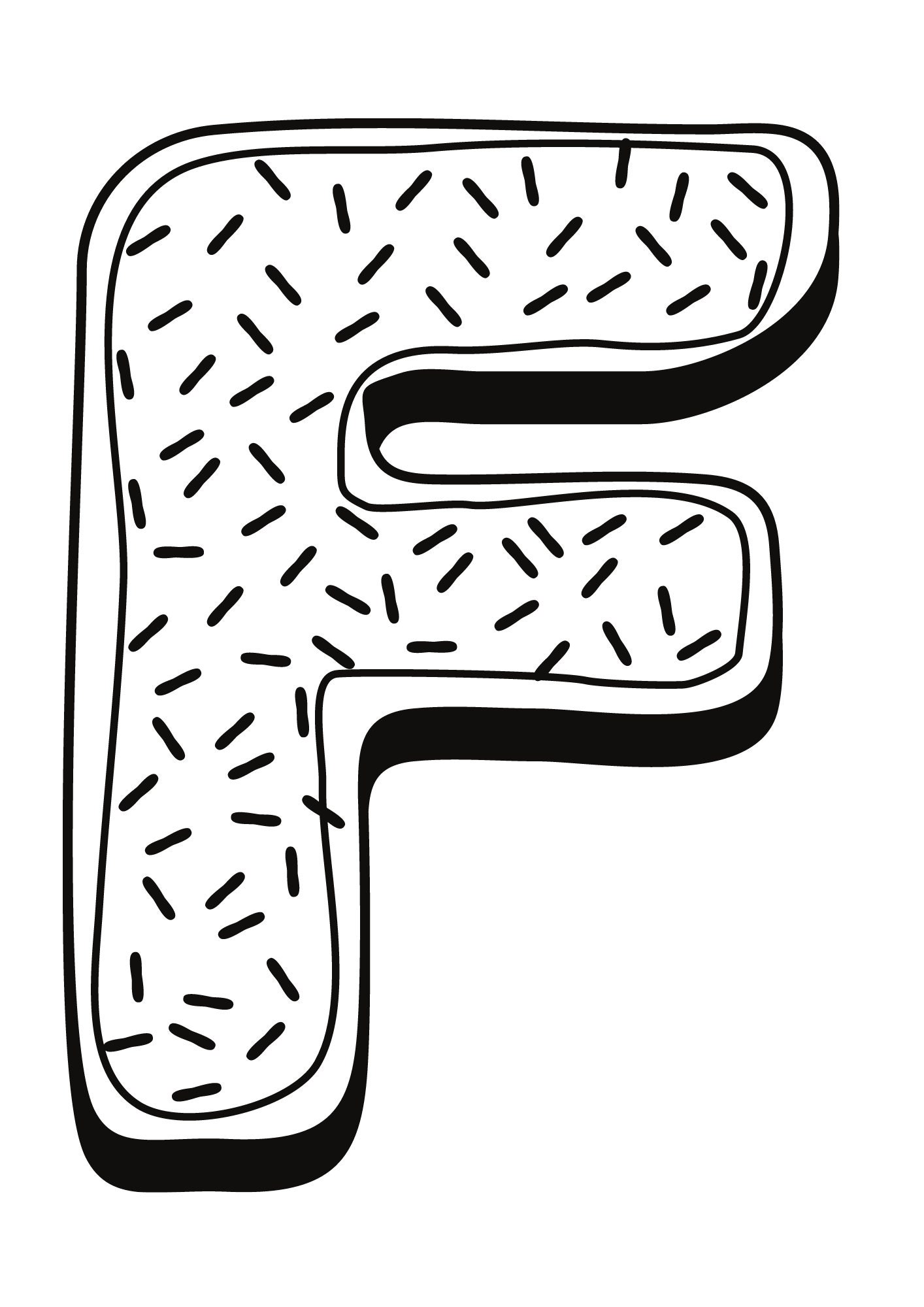 Alphabet Donut Lettering/Colouring In Pages | Etsy