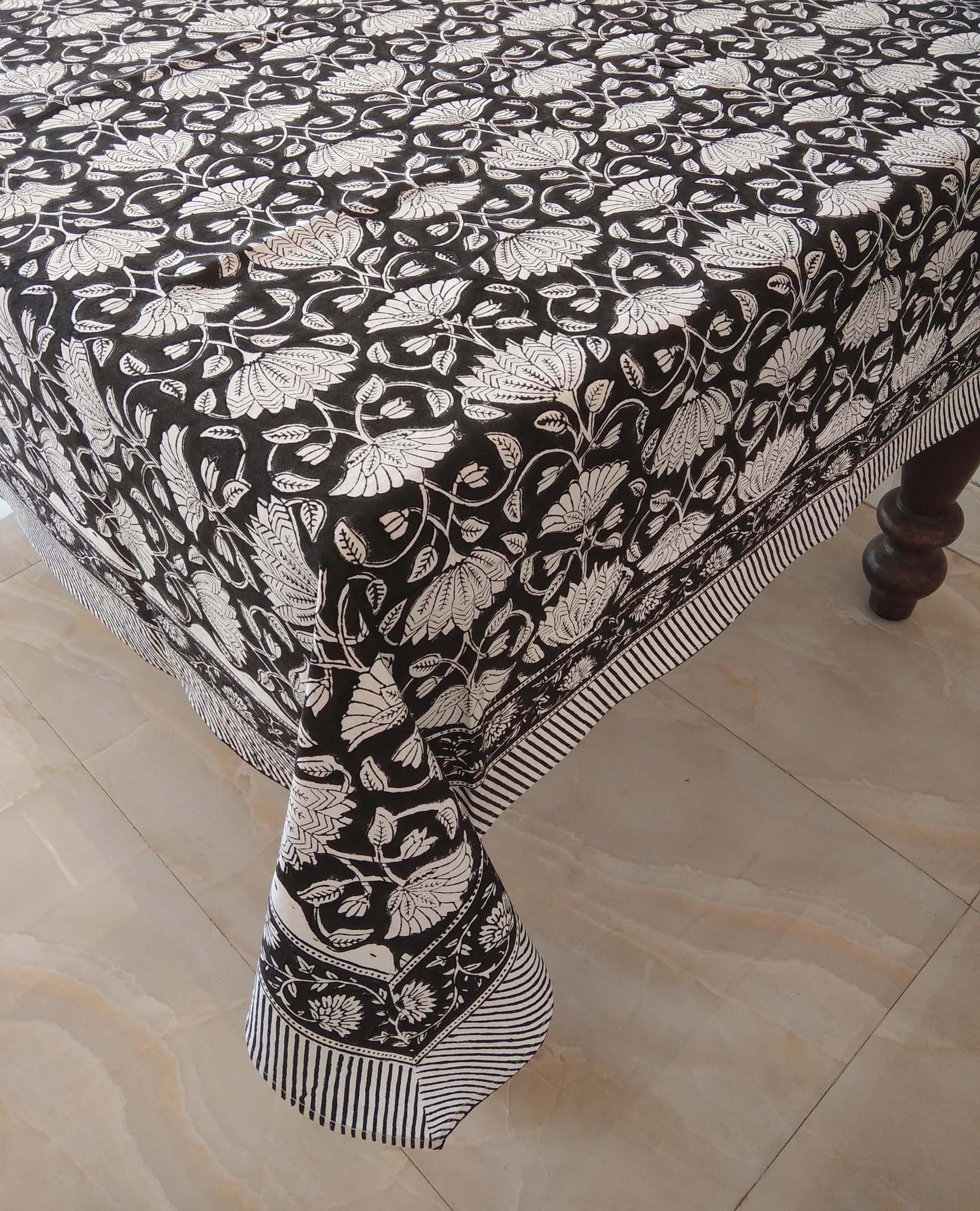 Indian Block Print Tablecloth Handmade Table Cover Cotton Etsy