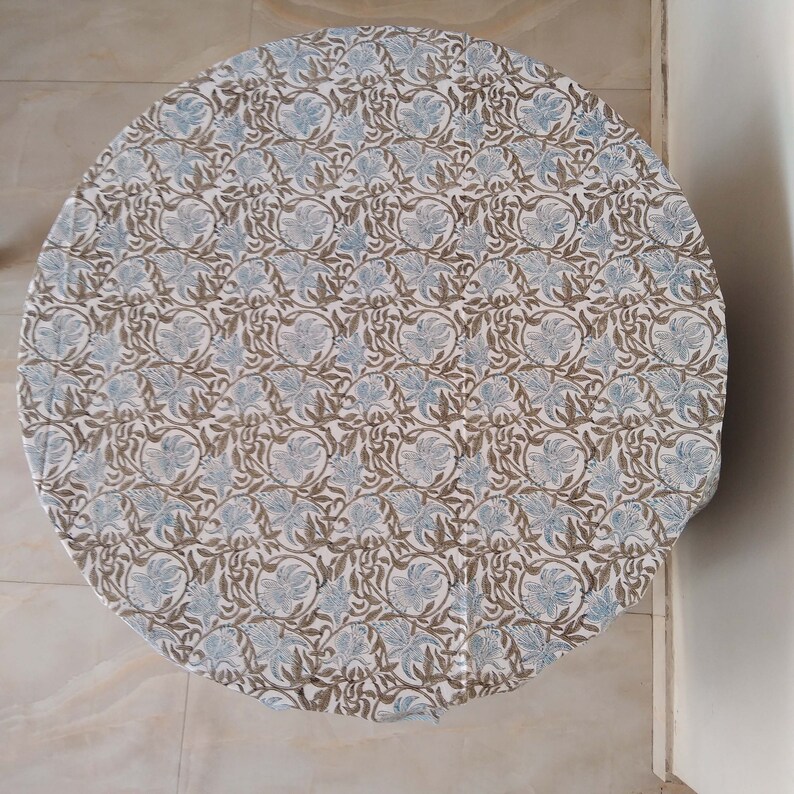 Indian Block Print Round Tablecloth Cotton Round Table Cover - Etsy