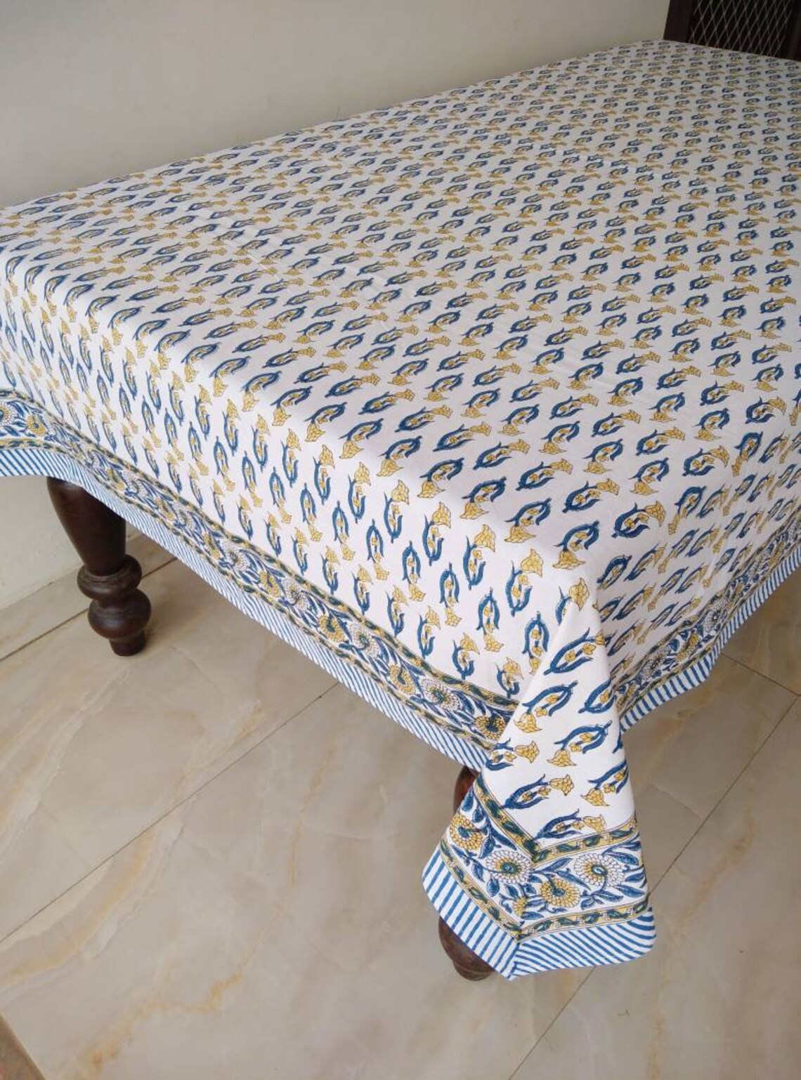 indian print tablecloth