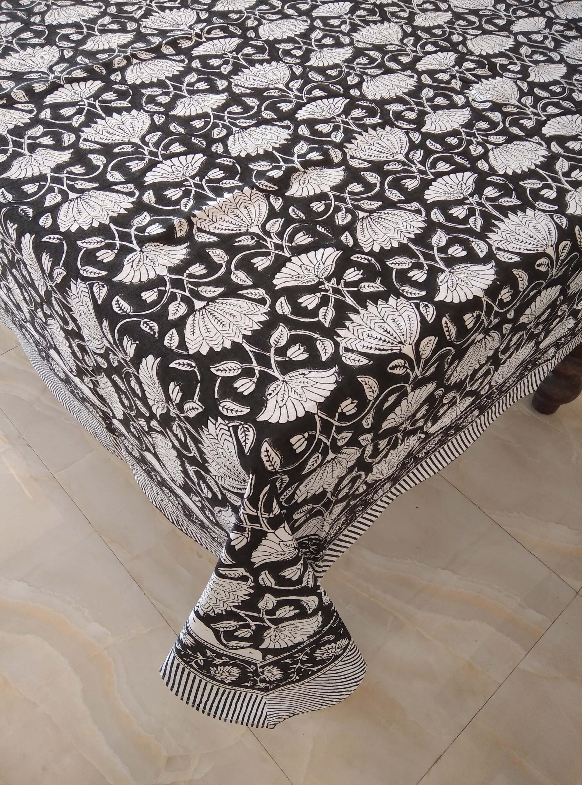 Indian Block Print Tablecloth Handmade Table Cover Cotton Etsy