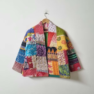 PATCHWORK PATTERN KANTHA JACKET SHWEPOE main image 0