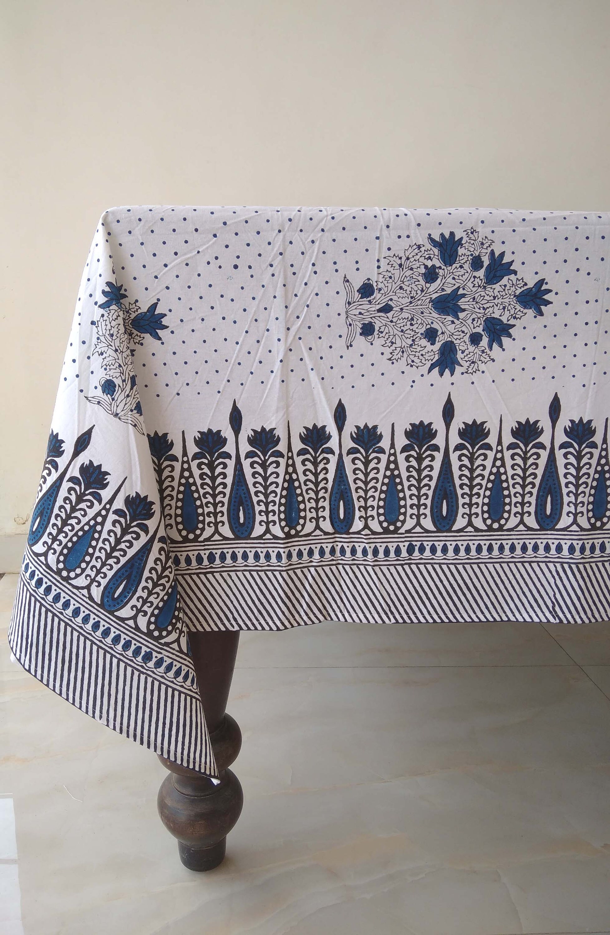 Indian Block Print Tablecloth 60X90 Inch Table Cloth Etsy