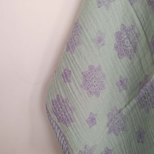 Star Printed Muslin Swaddle, Indian Baby Blanket, Soft Cotton Muslin Swaddle, Neutral Baby Swaddle, Baby Waffle Swaddle, Receiving Blanket