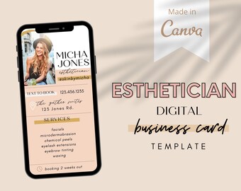 Esthetician Business Card, Esthetician Instagram, Esthetician Canva Templates, Skincare Instagram Post, Beauty Instagram Template
