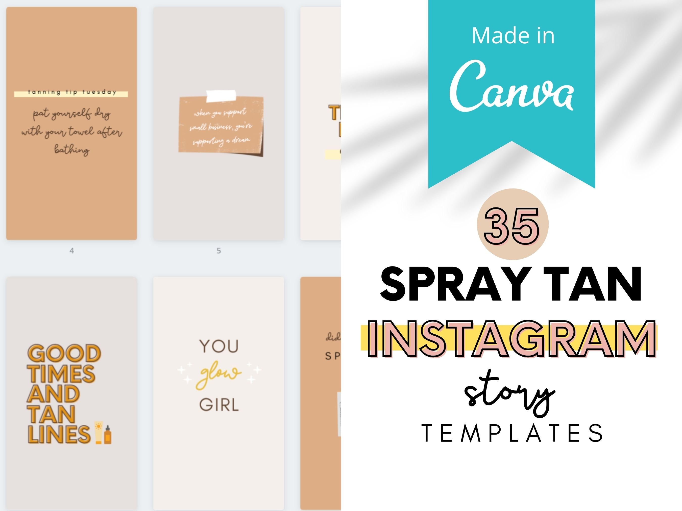 NEW 35 Spray Tan Instagram Stories Tanning Quotes Etsy