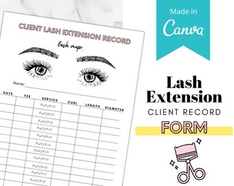 Esthetician Consent Forms, Client Information Form, Client Intake Form, Consultation Forms, Lash Extension Forms, Eyelash Extensions