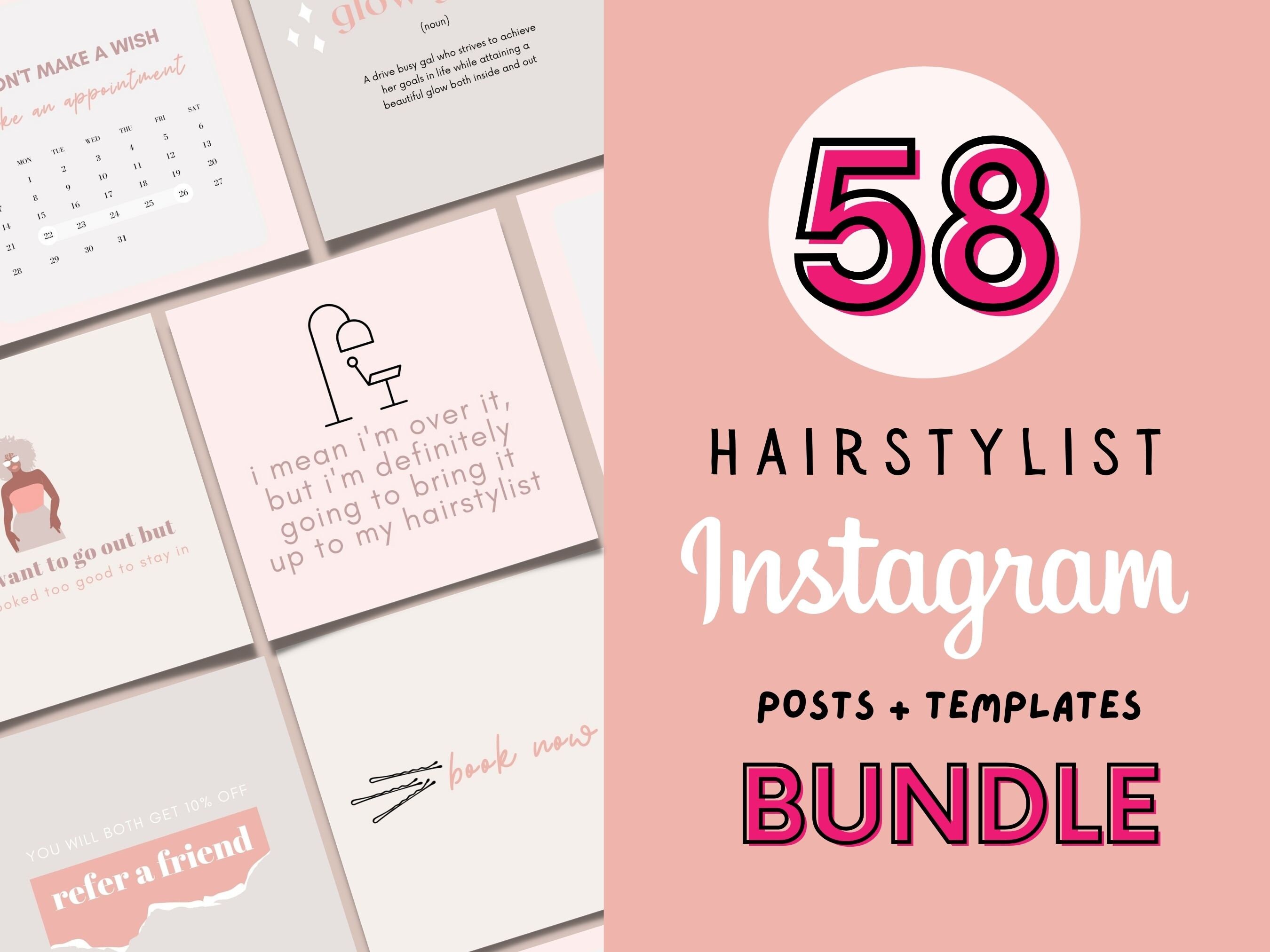 23 hairstylist Instagram Posts hairstylist Instagram Etsy