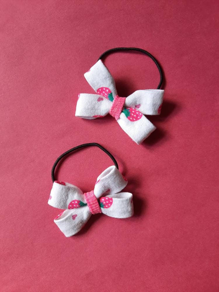 Toddler hair bands girls hair ties fabric bows baby hair Etsy