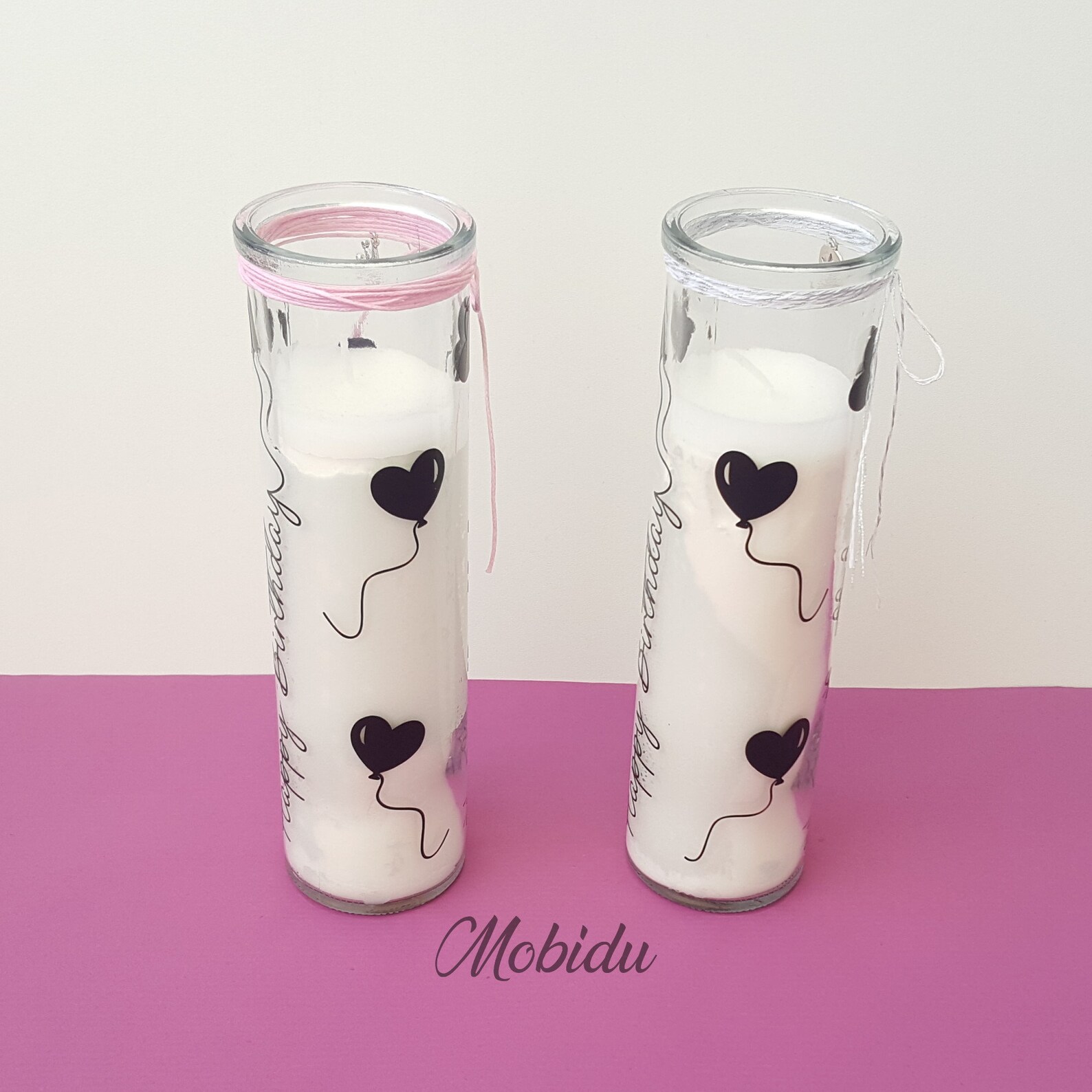 Kerzenglas mit Spruch Happy Birthday Kerze im Glas / Etsy