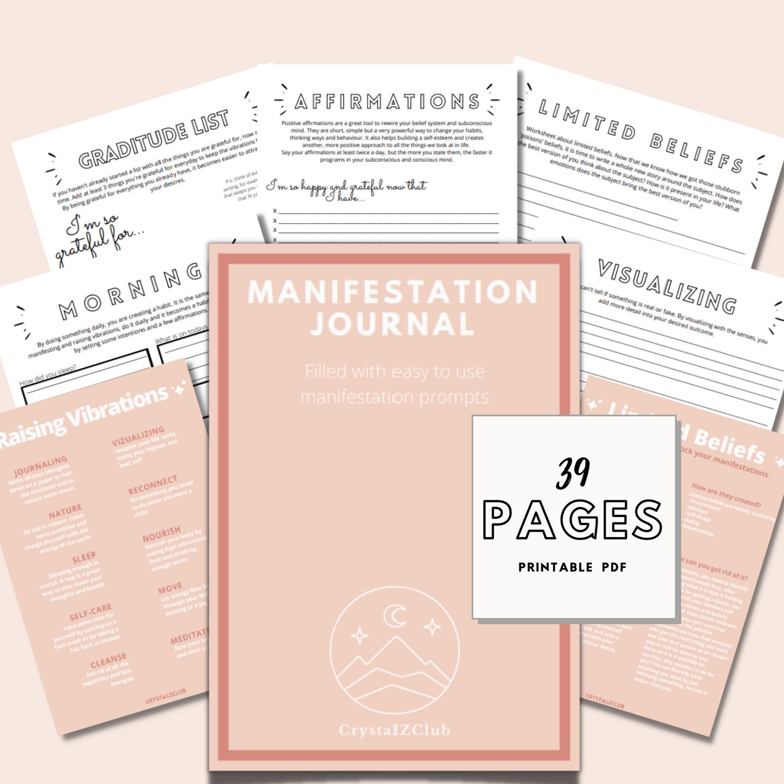 Printable Manifestation Journal - Printable Templates