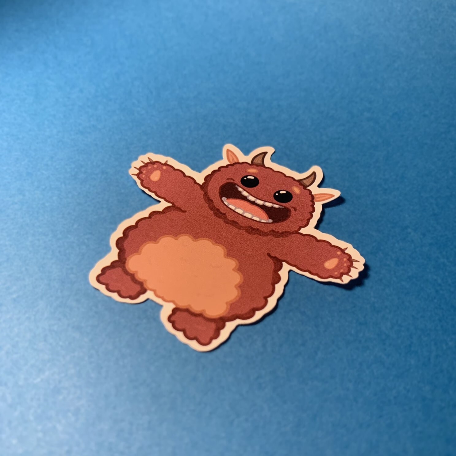 Red Monster Sticker // Die-cut Sticker // Vinyl Sticker // Cute Sticker ...