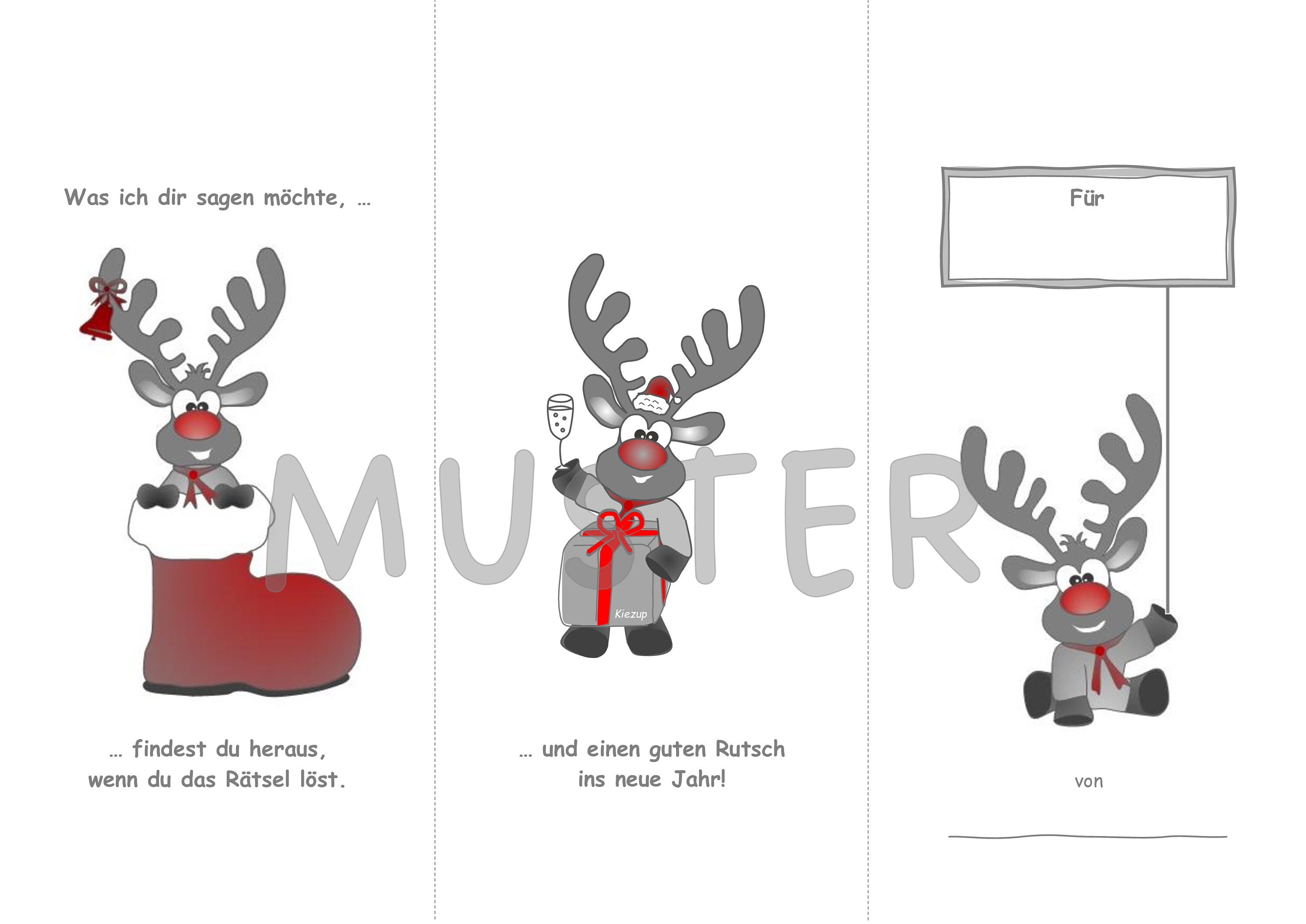  Frohe Weihnachten und einen guten Rutsch als Kreuzworträtsel - Etsy.de Bildidee 