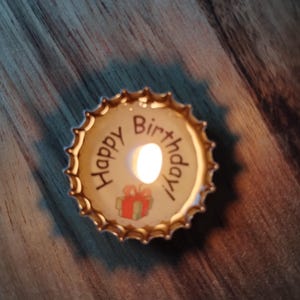 Spark of luck - Candle with message (A-I) in matchbox, hand-poured image 2