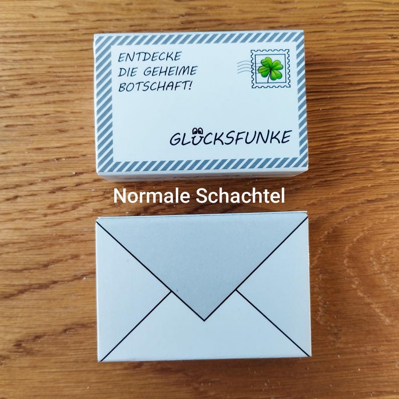Spark of luck - Candle with message (A-I) in matchbox, hand-poured image 10