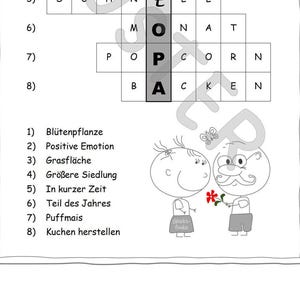 Best Grandpa - Puzzle - Message in the Crossword Puzzle - Download