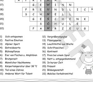 Herzlichen Glückwunsch - als Botschaft im Kreuzworträtsel - Download